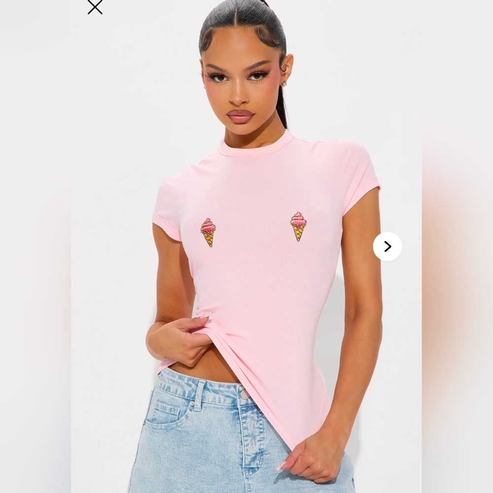 Pink Ice Cream Top